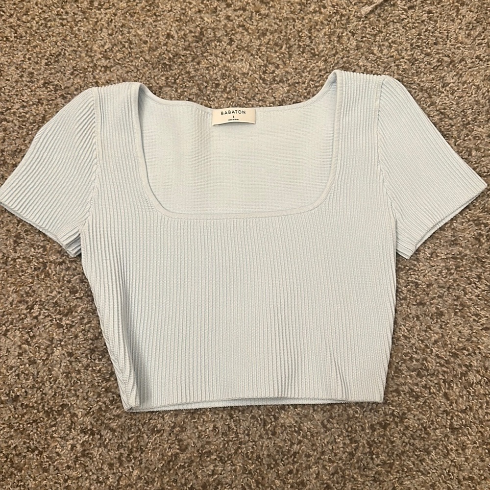 Babaton cropped short sleeve